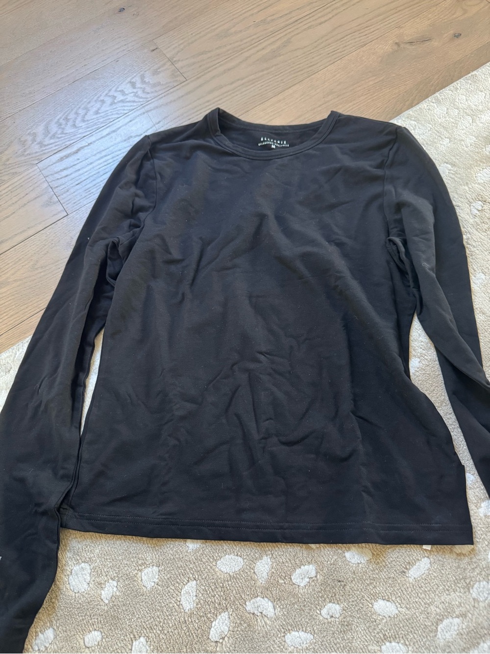 Abercrombie & Fitch Black Long-Sleeve Crew Neck Tee